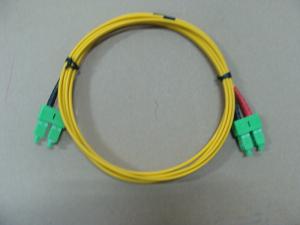 Quality Singlemode Duplex 3.0 Optical Fiber Patch Cord SC/APC to SC/APC with LSZH Cable for sale