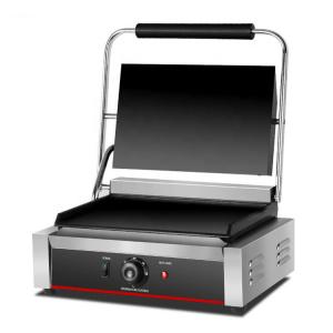 Quality 220V All Flat Electric Grill Machine with Heating Element Parts Sandwich Contact Grill 19kg for sale