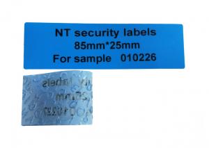 China Custom Printing Tamper Evident Label Non Residue Security Seal Label on sale