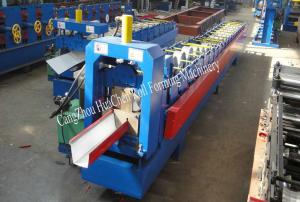 China Galvanized Ridge Roofing Gutter Roof Panel Roll Forming Machine 410mm Width on sale
