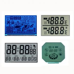 Quality Custom LCD Clock Module Monochrome TN 7 Segment Display Panel for sale