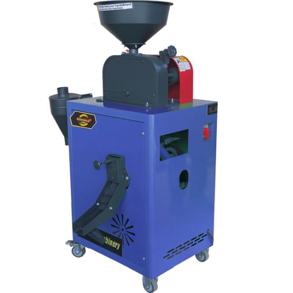 Brown Rice Mill Husk Milling Machine Rubber Roller 200kg Per Hour