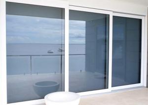 Sliding Glass Commercial Aluminium Doors Powder Coated With Undisturbed Views