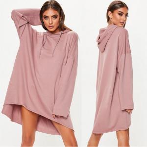 Quality Custom Rose Oversized Hoodie Printing Sweater Dress for sale