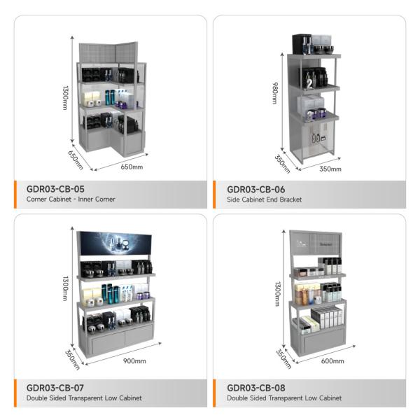 Shop Cabinet Grey Wooden Central Hall Cabinet For Cost-Effective Store Shelf And Premium Display Shelf