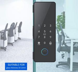 Quality Office Keyless Smart Door Lock Tuya Digital Fingerprint Electronic Code IC Card for sale