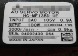 China Mitsubishi 100W Motors HC-MF13BD-UE Electric AC Servo Motor NEW in stock on sale