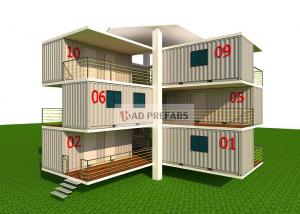 China Multi Function Stacked Container House , 40 Ft Mobile Home For Office on sale