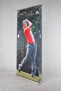 China Roll Up Retractable Signs Banners , 85 * 200 Cm Retractable Advertising Banners on sale