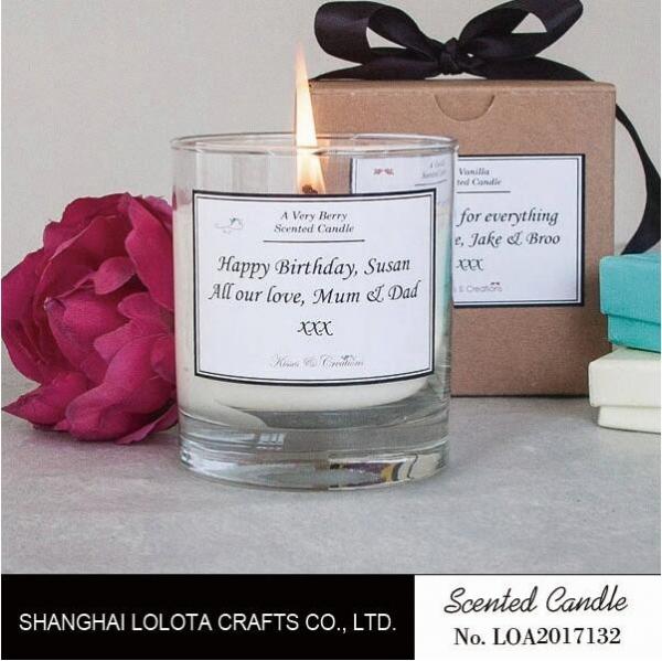 Buy Clean Burning Scented Jar Candle , Apple Cinnamon / Rose Scented Candles at wholesale prices