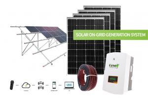 China Customizable On Grid Solar System Solar Power System 100-240Vac single phase on sale