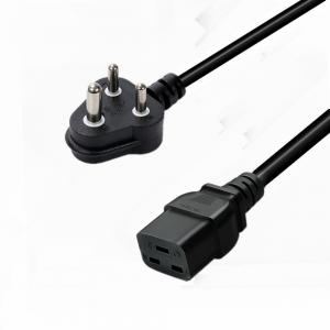 Quality PVC RUBBER Conductor 16A 250V SABS South Africa Power Cord for Consumer Electronics for sale