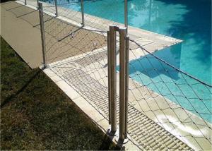 Quality Swimming Pool 5.0mm Stainless Steel Wire Rope Mesh 7 X7 for sale