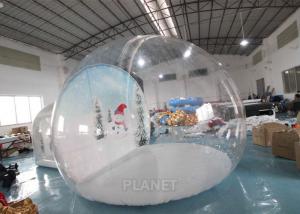 China 4m Inflatable Snow Globe Bubble Tent With Passage Way Background on sale