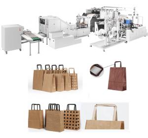 Quality 150 Pcs/Min 80-140g/M2 Paper Bag Forming Machine For Square Bottom Bag for sale
