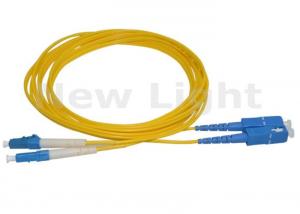 Quality CATV 3M Fiber Optic Jumper Cables Single Mode Duplex 2.0mm SC LC Fiber Patch Cord for sale