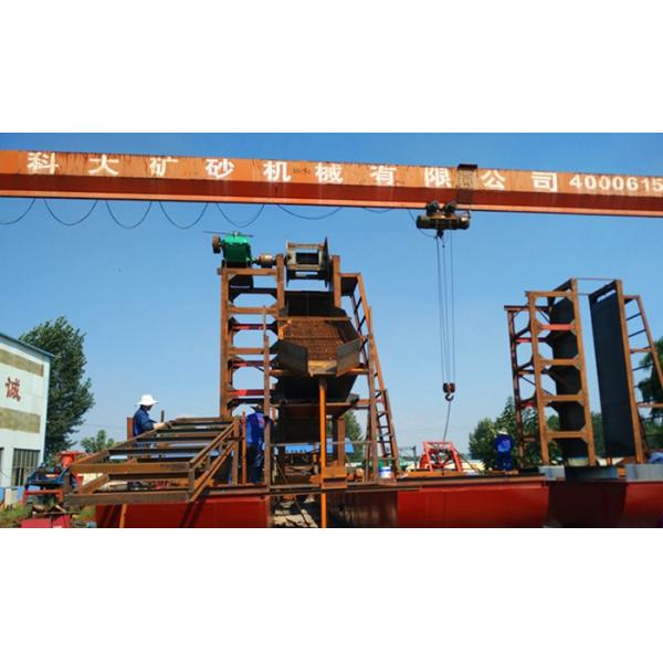 100m3/H Chain Bucket Dredger Gold Diamond Mining Dredge For Sale