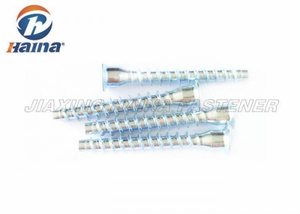 Buy White Color Industrial Fasteners Zinc Plated Hex Socket Confirmat Screw 5 X 50 / 7 X 50 at wholesale prices