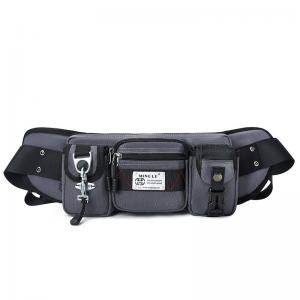 Quality Outdoor Oxford Waterproof Waist Bag Tool Kit Black Mens Bumbag Multifunctional for sale