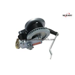 Buy cheap Heavy Duty Single Hobbing Gear Cable Hand Winch With Strap 1000lb Lifting from wholesalers