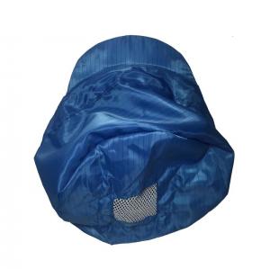 Quality Blue Color Anti Static ESD Visor Cap Elastic Ribbon Around Mesh Open On Top for sale