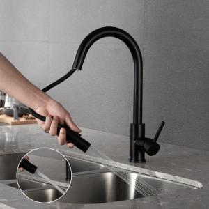Quality Brushed Stainless Steel Kitchen Tap Hot And Cold Water Dispenser Faucet for sale