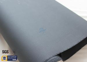 China Black 3732 Acrylic Coated Fiberglass Fire Blanket Fabric 260℃ 0.43MM 39 on sale