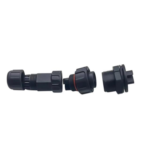 M25 Waterproof Circular Connector IP68 Rated 32A High Current 3-Core for Photovoltaic Micro Inverter