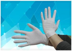 Quality Elasticity Clear Disposable Gloves , Polythene Disposable Gloves Smooth Surface for sale