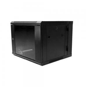 Quality 19 Inch 9u Network Cabinet , Vertical Wall Mount Network Rack With 20MM Size Fan for sale
