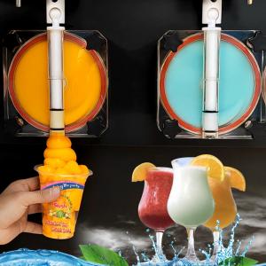 Quality Restaurant Frozen Drink Beverage Machine Commercial 56 Liter Slushie 15.6*8.1 Inch for sale