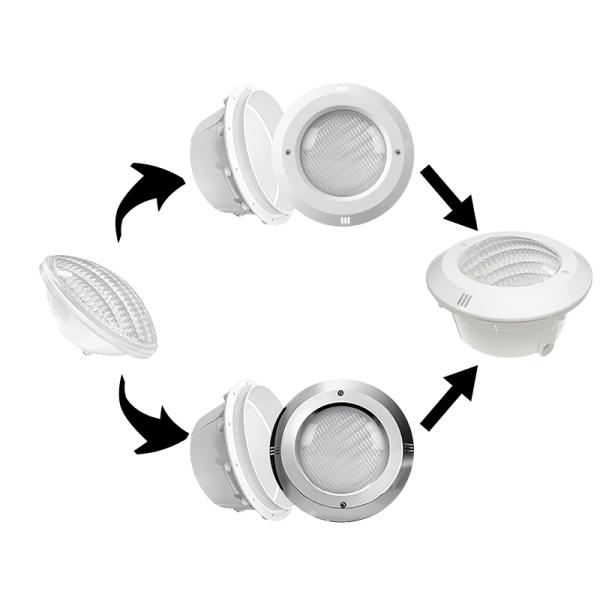 Practical Underwater LED Pool Light , Plastic PAR56 RGB LED Pool