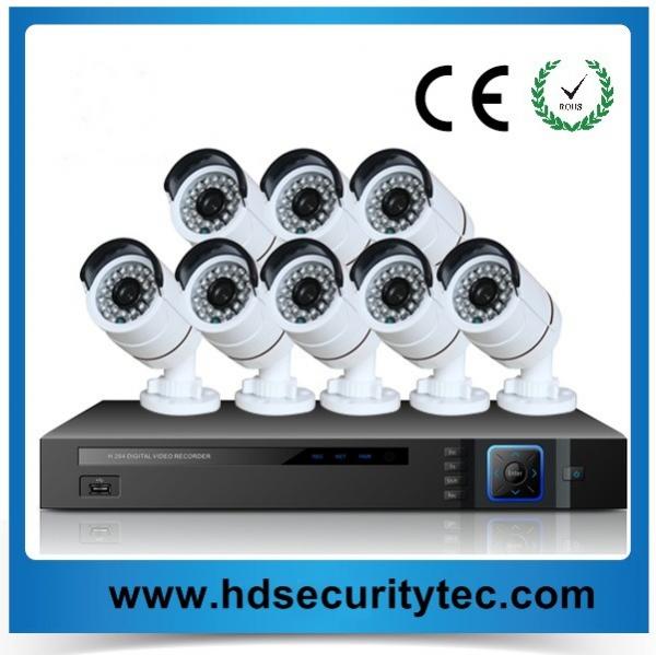 Buy 8CH realtime 1080p TVI DVR Kits with 8*2Mp TVI cameras by browser and mobile app remote at wholesale prices