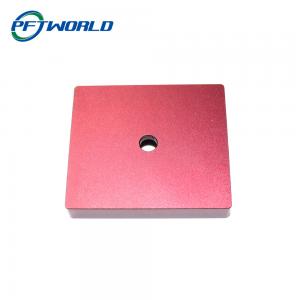 China Aluminum Parts, CNC Machining, Red Decorative Parts, Frosted Texture on sale