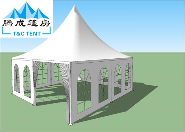 Buy High Capacity Light Weight Aluminum Frame Waterproof Canopy Tent For Party With White And Glass Windows at wholesale prices