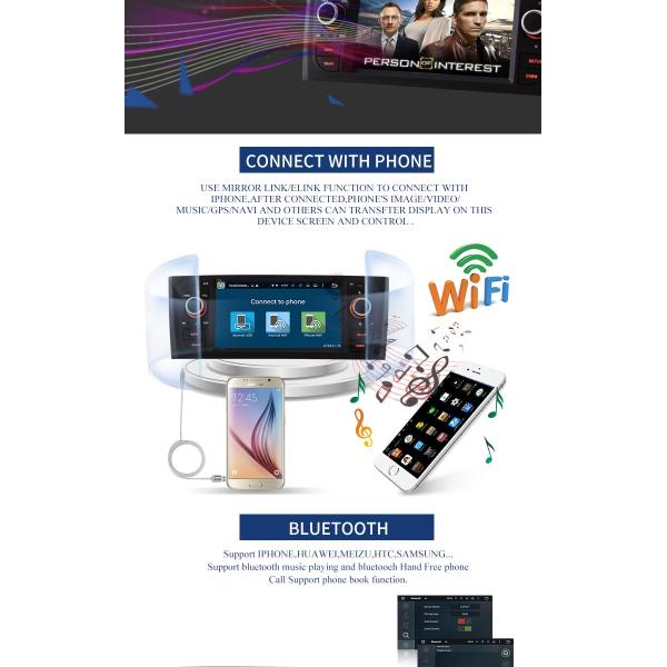 Car DVD Player Android 7.1 with 6.1 inch touch screen For OLD PUNTO