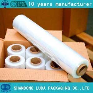 Quality pe plastic stretch film Machine using stretch wrap film lldpe stretch film for sale