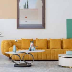 China Matte Ecology Leather Upholstered Sofa Set Commercial Luxury Modern Furnitures Home on sale