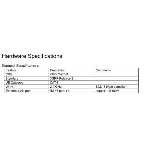 Multi Mode CPE 3g 4g Lte Router Wireless Adaptive Reliable RadioAccess Modes