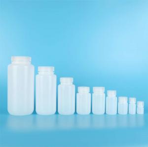 China HDPE Wide Mouth Plastic Bottles Lab Sample Bottle Laboratory Reagent Bottles Sample Sealing Bottles on sale