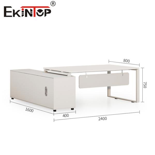 Buy Custom White Office Desk with Special Design Minimalist Style All Modern Desk at wholesale prices