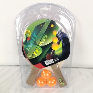 China PP Handle Table Tennis Rackets Rubber Sponge Table Ping Pong on sale
