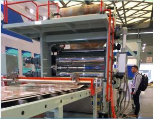 China Double Screw Plastic Profile Extrusion Machine For PVC Artificial Marble Sheet on sale