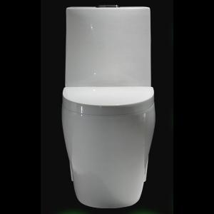 Quality 26 One Piece Skirted Dual Flush Toilet Flush Valve Ceramic Tall Toilet Bowls for sale