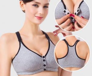 China Fashion Mix Size Womens Maternity Clothes Nursing Sports Bra Button Front on sale