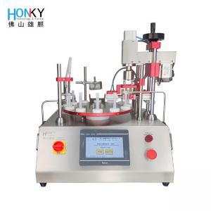 China 33BPM 15ml Essential Oil Bottle Filling And Capping Machine With Ceramic Pump on sale
