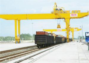 Quality RMG Ship Container Rail Mounted Gantry Crane Double Beam High Efficient for sale