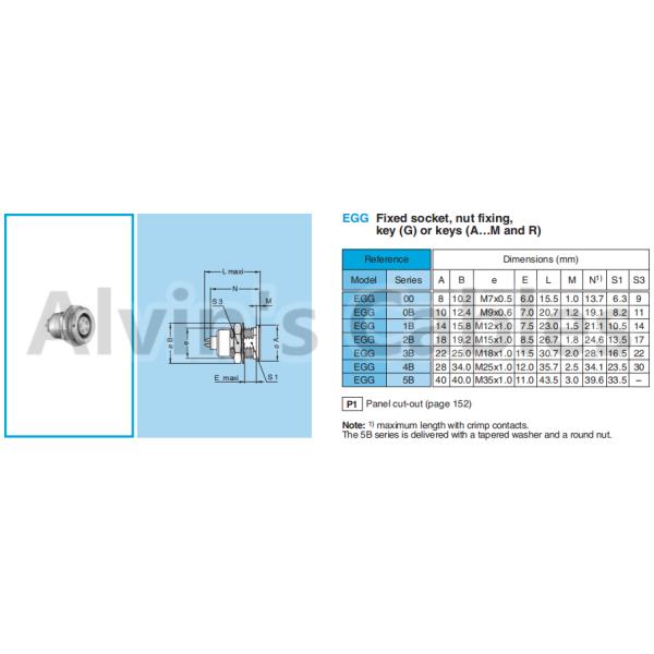 Lemo EGG 1B Video Camera Connectors Solder / Crimp Contact Type With Metal Circular Socket