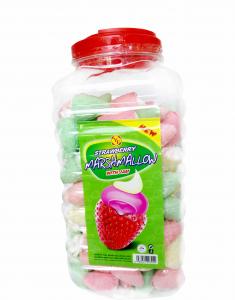 Quality Sweet and soft Marshmallow Candy / Strawberry flavor and Ice Cream Shape Marshmallow for sale