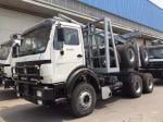 Off road 6x6 log truck Beiben 2638 truck with trailer for logging